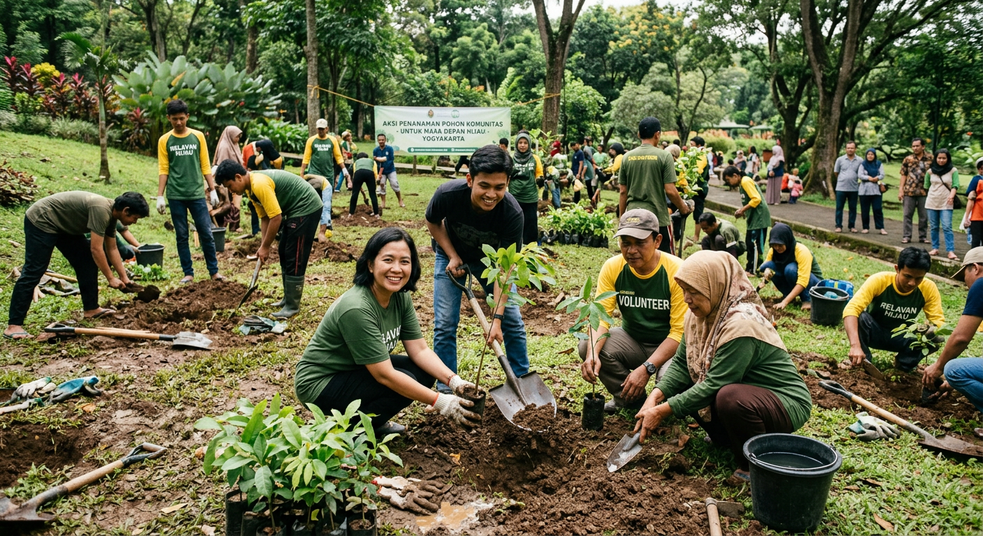 Penanaman Pohon LIVESGP YALIMO Hijau - kegiatan LIVESGP YALIMO